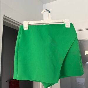 Zara Green Mini Skirt